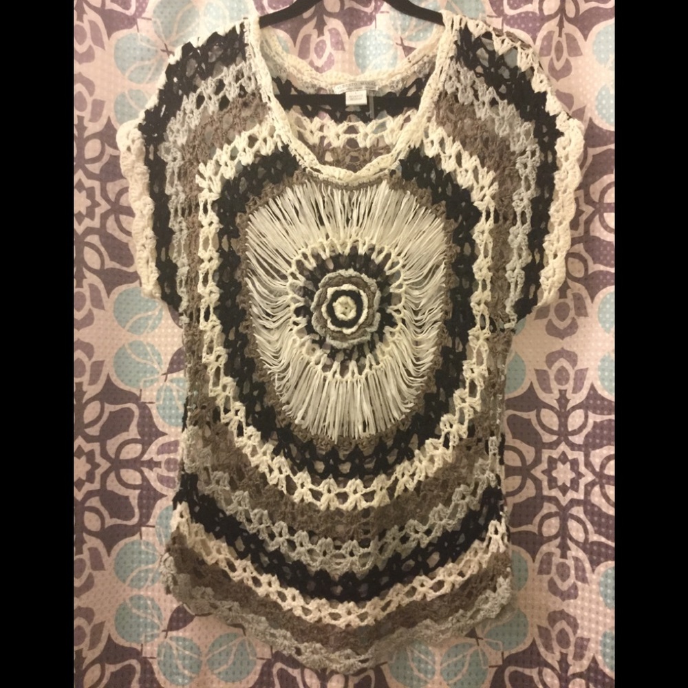 Alberto Makali Crochet Sweater Sz L